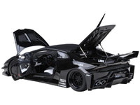 Lamborghini Huracan GT "LB-Silhouette Works" Black 1/18 Model Car by Autoart-2