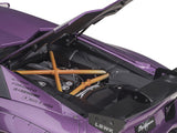Lamborghini Aventador Liberty Walk LB-Works Viola SE30 Purple Metallic with Carbon Hood Limited Edition 1/18 Model Car by Autoart-3