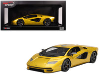 Lamborghini Countach LPI 800-4 New Giallo Orion Gold Metallic 1/18 Model Car by Top Speed-4