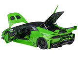 Lamborghini Huracan GT "LB-Silhouette Works" Pearl Green Metallic with Black Top 1/18 Model Car by Autoart-1